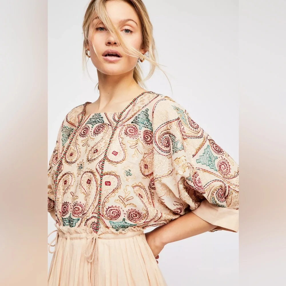 NWOT Free People Mesa Midi Dress - Picture 15 of 16